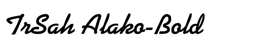 TrSah Alako-Bold font